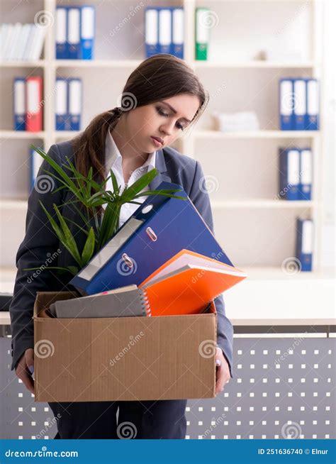 Dismissal And Firing Concept With Woman Employee Stock Photo Image Of