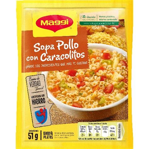 MAGGI sopa de pollo con caracolitos Recetas Nestlé