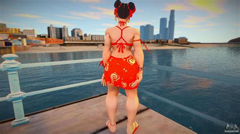 SFV Chun Li C11 Vacation (Red) V1 for GTA San Andreas