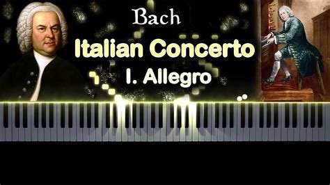 Bach Italian Concerto In F Major BWV 971 I Allegro YouTube