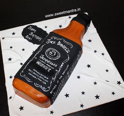 Jack Daniels Bottle Cake Decorated Cake By Sweet Mantra Cakesdecor