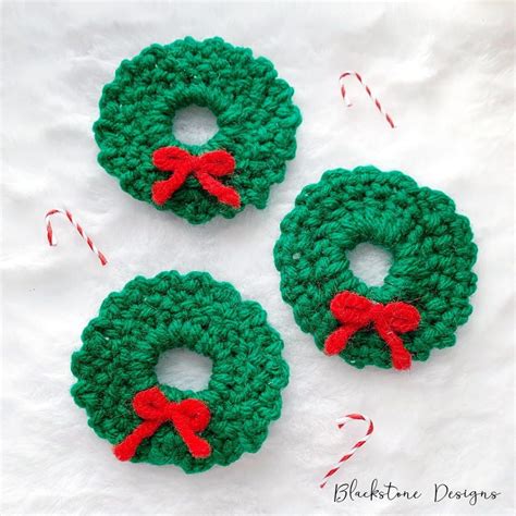 Wreath Christmas Tree Ornament Crochet Christmas Wreath Christmas