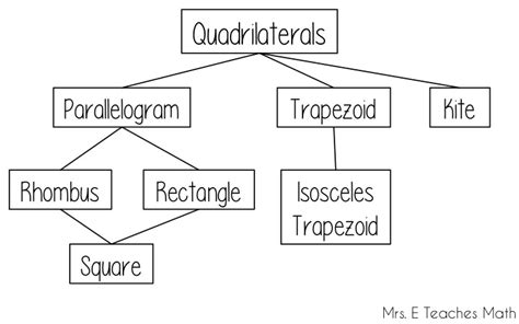 Quadrilateral Hierarchy Chart