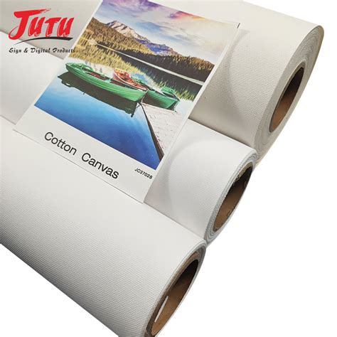 Jutu Inkjet Painting Eco Solvent Waterproof Digital Printing Canvas