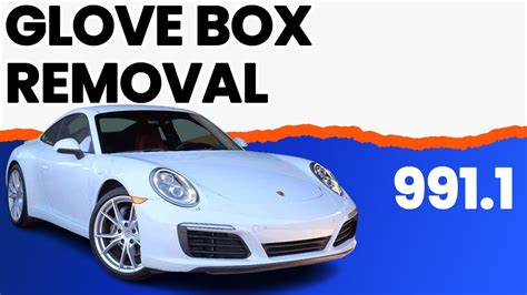 Porsche Carrera Glove Box Removal Youtube