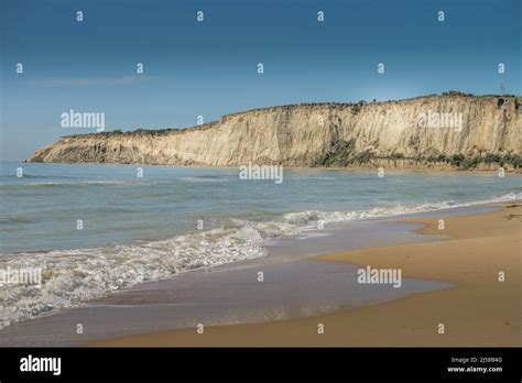 Eraclea Minoa Beach Limestone Cliffs Sicily Italy Stock Photo Alamy