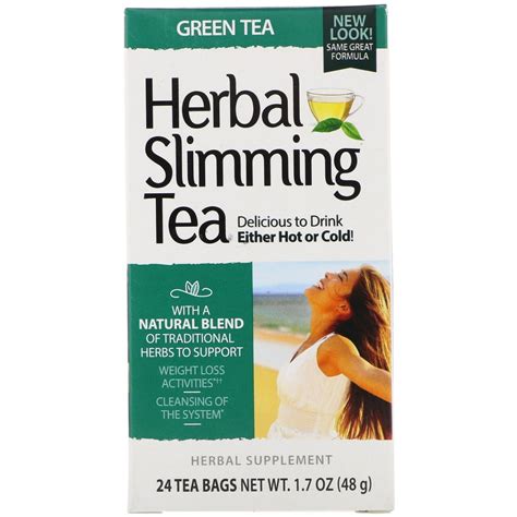 21st Century, Herbal Slimming Tea, Green Tea, Caffeine Free, 24 Tea ...