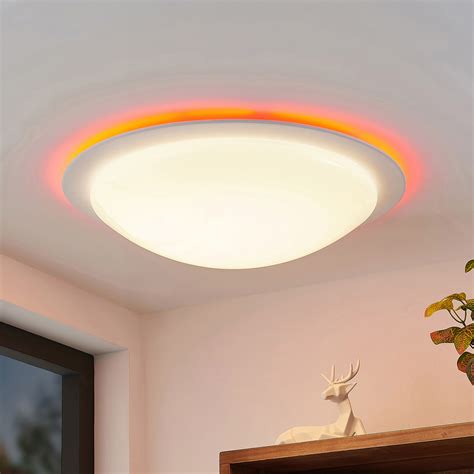 Lindby Aurela Led Kattovalaisin Cct Rgb Cm Nettilamppu Fi