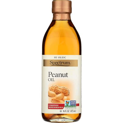 Spectrum Naturals Unrefined Peanut Oil Case Of 12 16 Fl Oz Cooking Oils And Sprays Foodtown