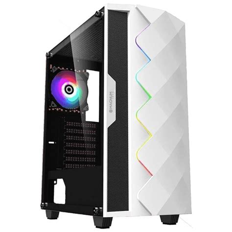 Gabinete Magnum Tech Mt Gmw Rgb Blanco Atx Mid Tower