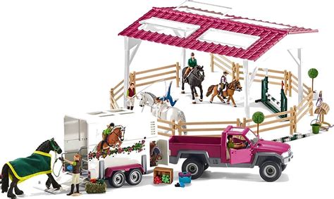 Schleich Horse Club Riding School With Pick Up Toy Figurine Playset