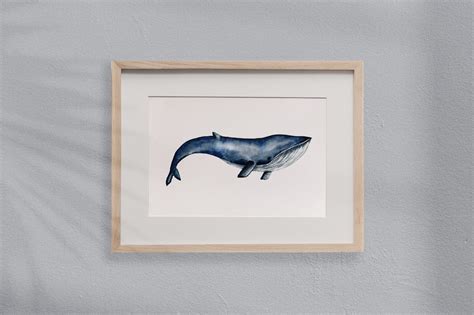 Whale Nursery Decor Watercolor Whale Print Whale Watercolor | Etsy