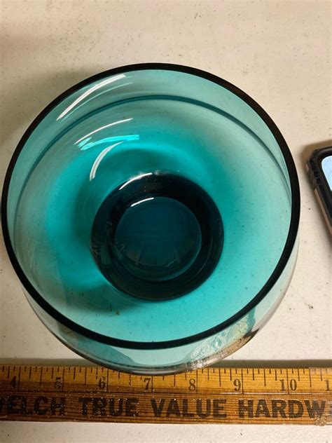 Vintage Blue Glass Bowl