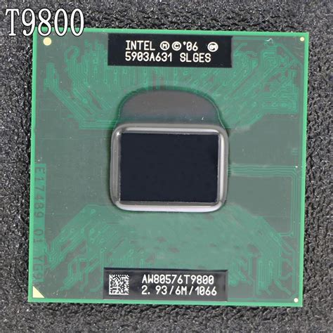 Free Shipping intel CPU laptop Core 2 Duo T9800 CPU 6M Cache/2.93GHz ...