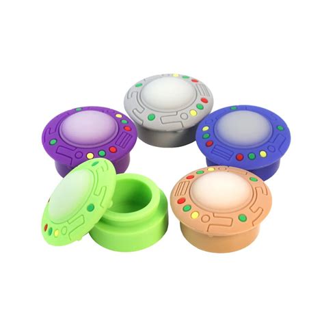 UFO Silicone Container Presente Para Meninos E Meninas Frascos De