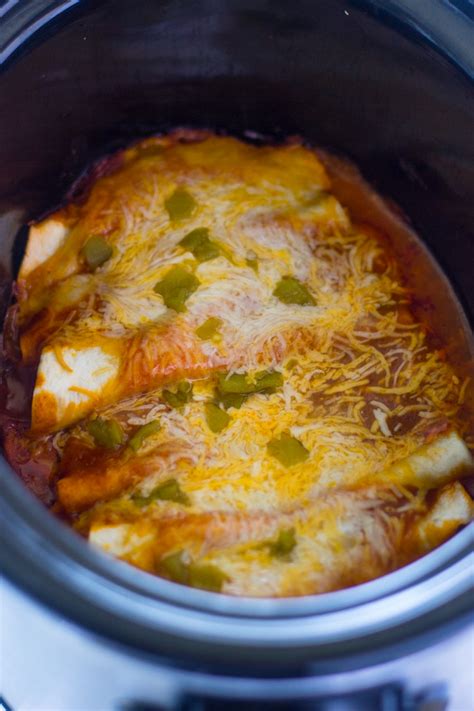 Slow Cooker Chicken Enchiladas Gimme Delicious