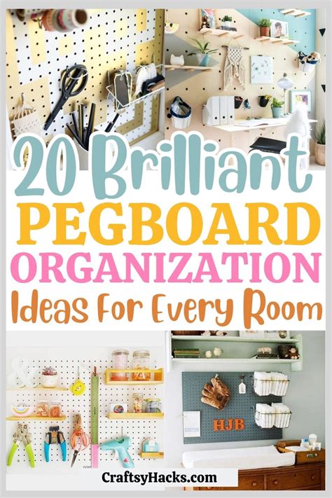 Genius Pegboard Organizing Ideas Craftsy Hacks