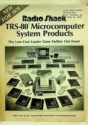 Radio Shack Trs Microcomputer System Products Vintage