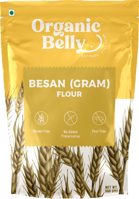 Organic Belly Besan Flour Powder Packaging Size 500g At Rs 55packet