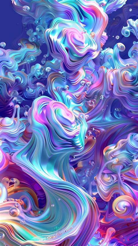 Swirling Colors Abstract Wallpaper For Iphone And Android 🌀 Nel 2024