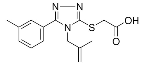 4 2 METHYL ALLYL 5 M TOLYL 4H 1 2 4 TRIAZOL 3 YLSULFANYL ACETIC