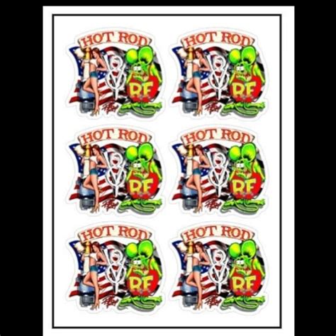 Design Rat Fink Hot Rod Laminated Vinyl Stickers 22 Poshmark