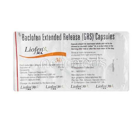 Liofen Xl Mg Capsule S Buy Medicines Online At Best Price From