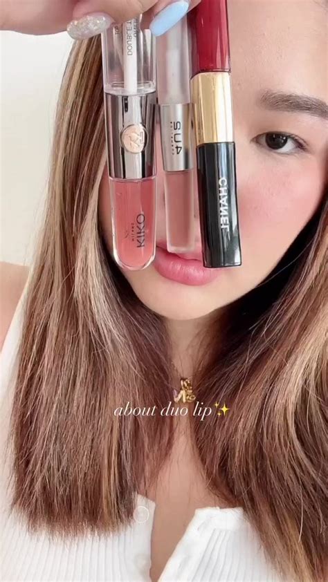 Thedetailsoftoday𓂋 On Twitter รีวิวลิป Duo 3 ยี่ห้อ และทาให้ดู 💄