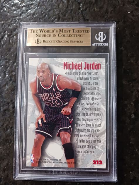 BGS 10 MICHAEL JORDAN 1995 96 FLEER METAL Nuts Bolts Bulls HOF GOAT