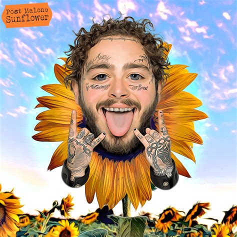 Post Malone - Sunflower : r/fakealbumcovers