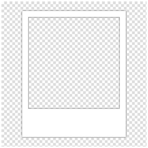 White Polaroid Frame Template