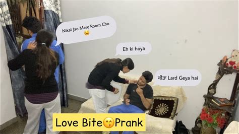 Love Bite Prank On Wife Hilarious Reaction Hickey Prank On Wife