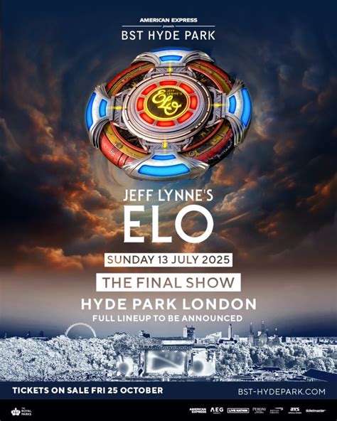 Jeff Lynnes Elo Announces Farewell Show At London S Bst Hyde Park