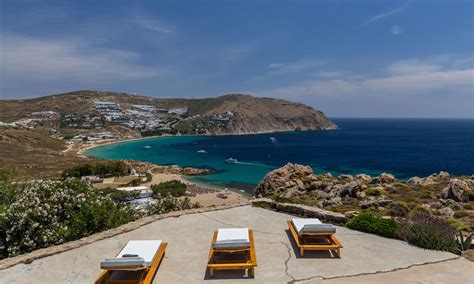 Private Luxury Mykonos Villas 4 Bedrooms Sea Views Elia Beach Villas