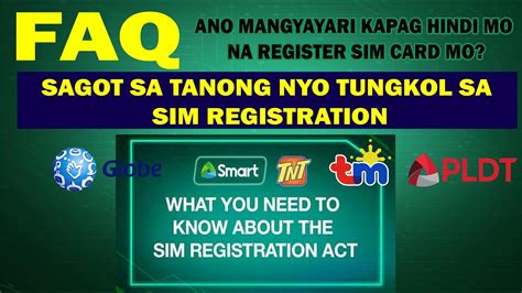 Ano Mangyayari Kapag Hindi Nakapag Register Ng Sim Sagot Sa Tanong