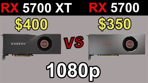 Rx 5700 Xt Vs Rx 5700 1080p Benchmarks 20 Games Youtube