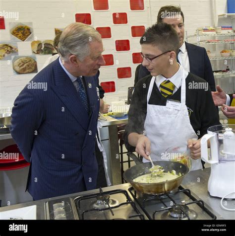 The Prince Of Wales Meets Students During A Visit To Carshalton Boys