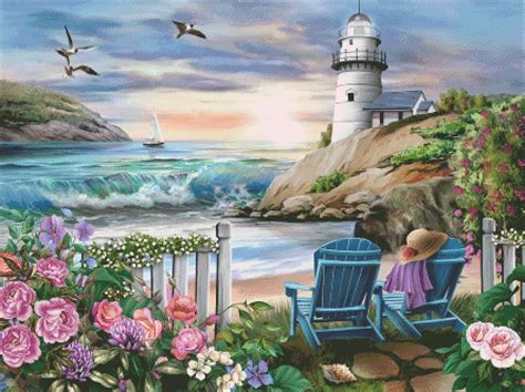 Devon S Cove Counted Cross Stitch Pattern Etsy