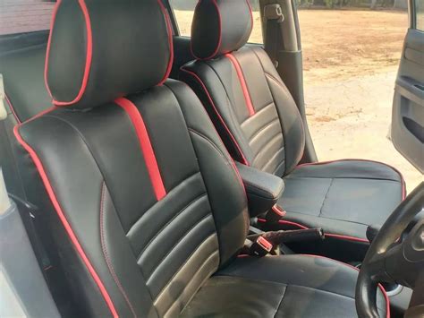 Suzuki Cultus Seat Cover Black Red Motomotives