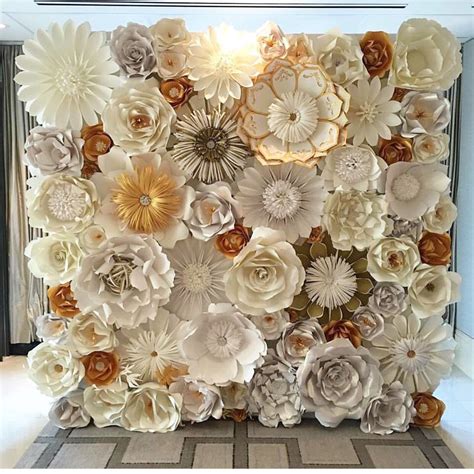 Paper Flower Wall Custom And Handmade To Order Idged