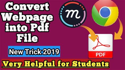 How To Convert Webpage Into Pdf File Webpage Ko Pdf Me Kaise Convert