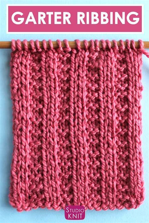 Garter Ribbing Stitch Knitting Pattern Artofit