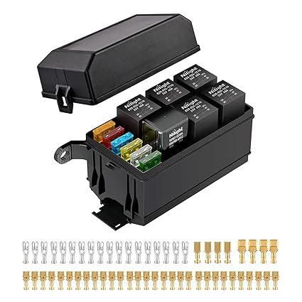 Amazon Nilight Waterproof Relay Fuse Box V Slots Relay Block