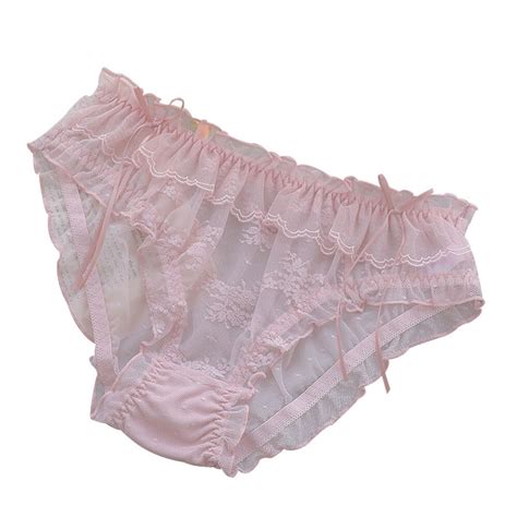 Women S Panties Knickers Lingerie Lace See Through Briefs Mesh Sexy Underwear Ebay