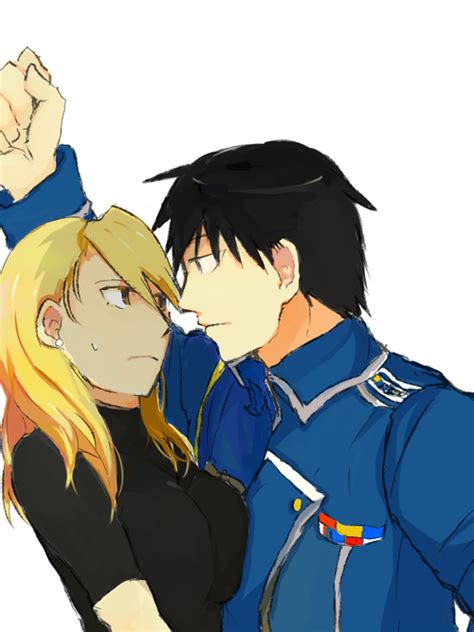 Roy Mustang And Riza Hawkeye Fullmetal Alchemist Brotherhood Anime