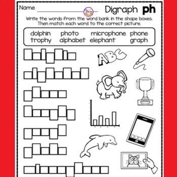 Ph Digraph Worksheet Prntbl Concejomunicipaldechinu Gov Co