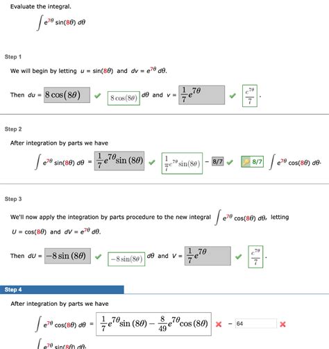 Solved Evaluate The Integral In X Dx X2 Step 1 2 In X To Chegg