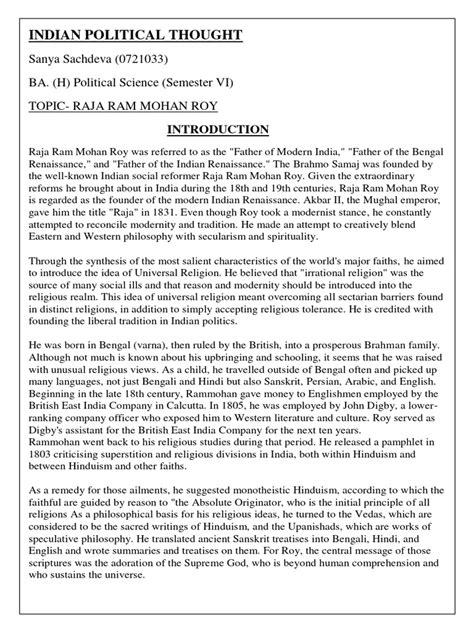 Raja Ram Mohan Roy Pdf