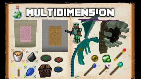 MULTIDIMENSION ADDON PARA MINECRAFT PE BEDROCK YouTube