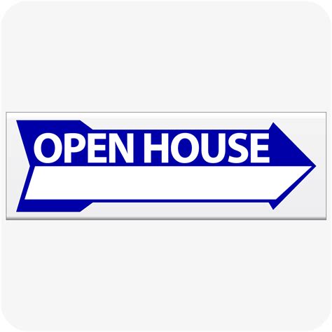 Buy Open House Directional Arrow Rider 8 X 24 Blue